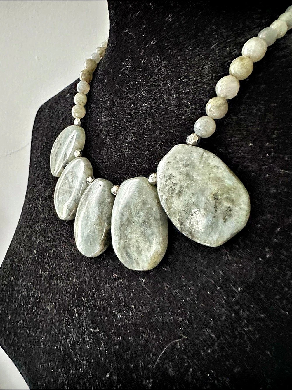Labradorite Statement Necklace - Picture 4 of 14